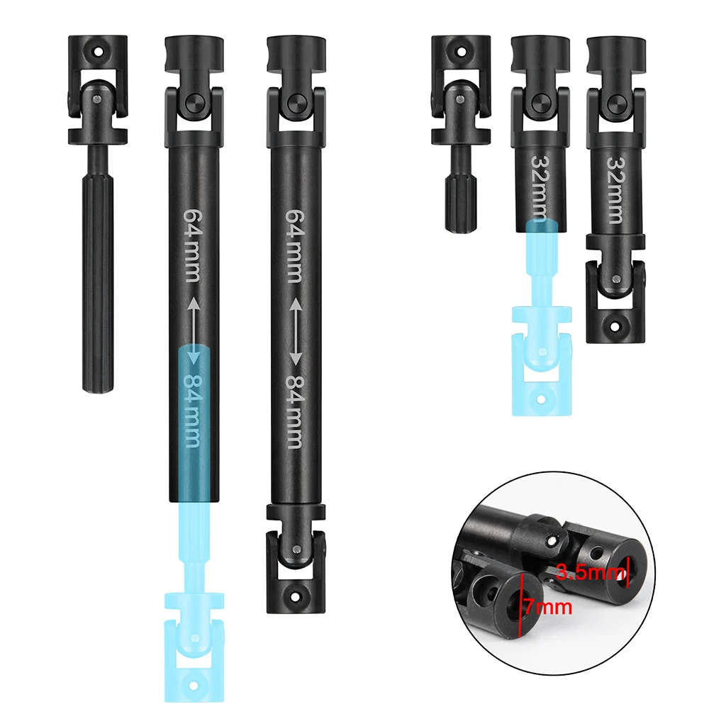 YEAHRUN-eje de transmisi&oacute;n de Metal para coche teledirigido, piezas de eje de transmisi&oacute;n para 1/24 Axial SCX24 AXI90081 AXI00001 AXI00002 RC Crawler-3