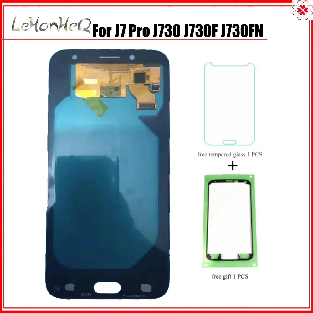 OLED lcd для samsung Galaxy J7 Pro 2017 J730 J730F J730FM дисплей кодирующий преобразователь сенсорного