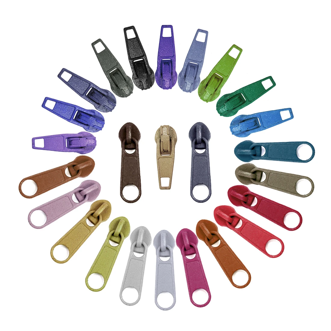 

10Pcs/pack 3# Colorful High Quality Nylon Zipper Pull Slider Head For DIY Handcraft Accessories Repair Pillow Quilt Bedding Bag