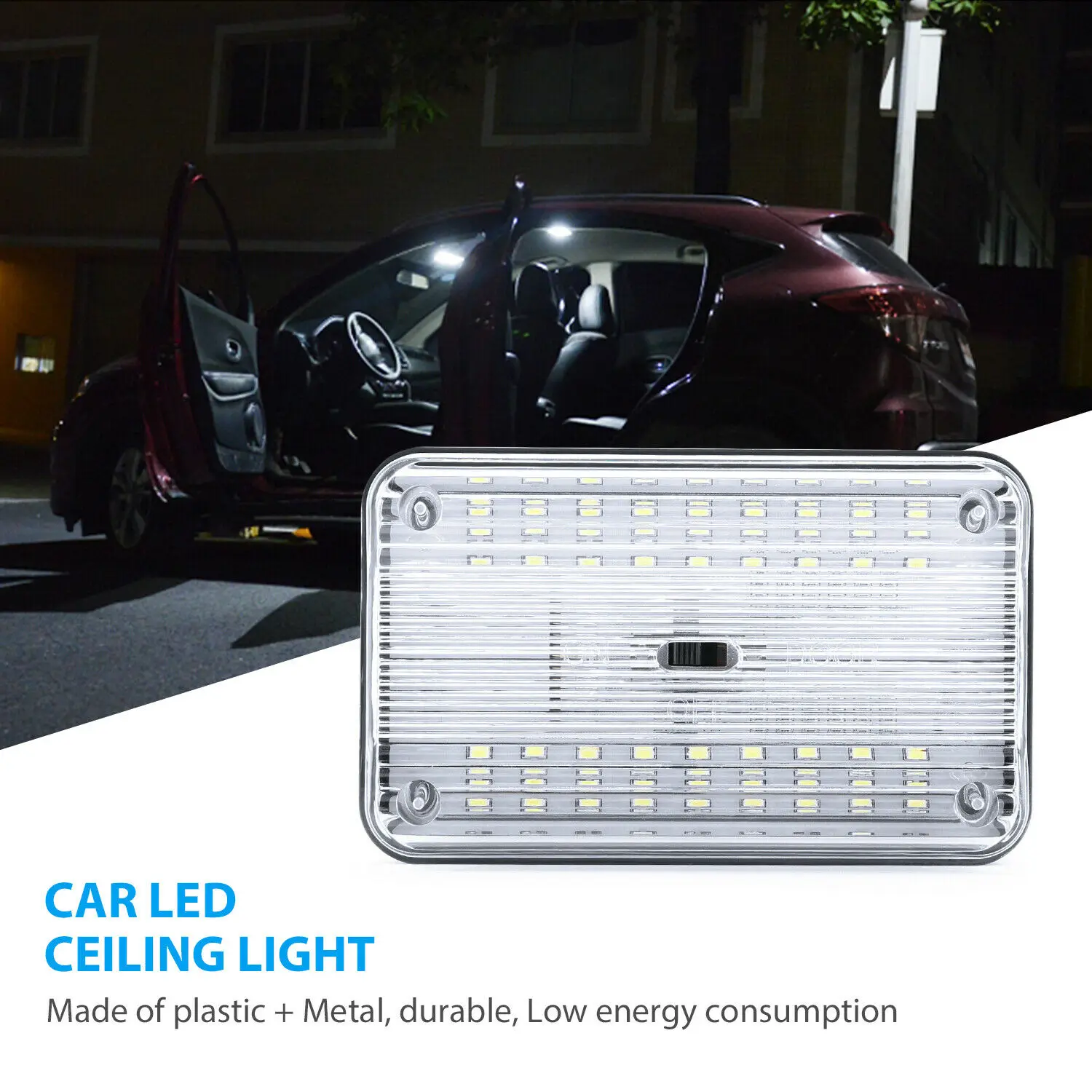 

Vehicle Light Interior Roof Ceiling Reading Trunk Lamp Universal 36 LED