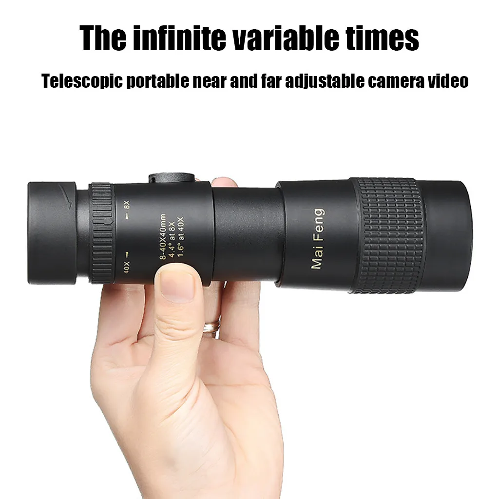 8-40x40 Мини карманный Монокуляр телескоп зум монокуляр окуляр портативный для