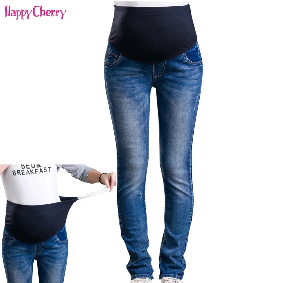 Джинсы для беременных женщин джинсовые штаны зимние утепленные брюки Одежда