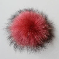 dankeyisi 13cm 15cm raccoon fur pom poms real fox fur pompoms mink fur balls natural fur pompon for knitted skullies hats scarf