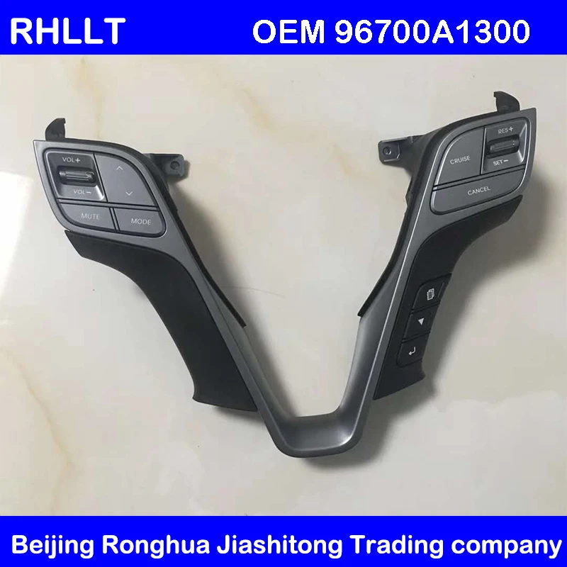 OEM 96700A1XXX Кнопка рулевого колеса в сборе для Hyundai Santa Fe DM IX45 2015 2018|Рулевые и клаксоны|