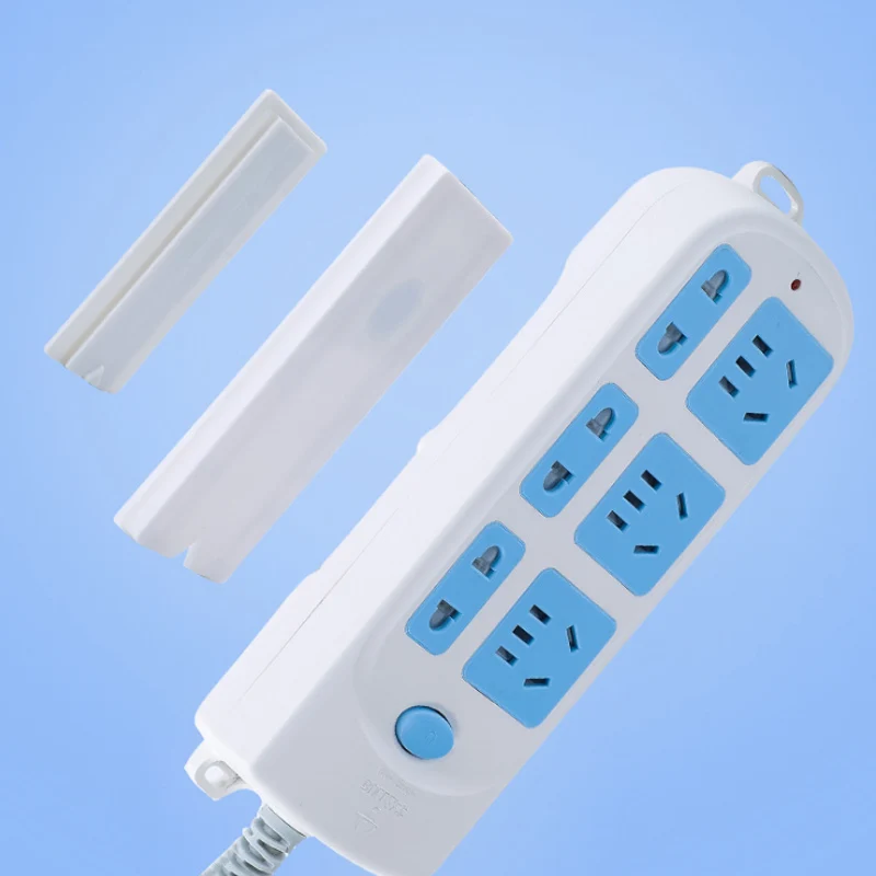 Wall Hanging Type Self-adhesive Power Strip Holder Removable 1Pc Home Improvement Supplies Socket Fixer Plastic Mounted | Дом и сад