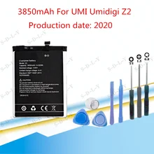 3850mAh  UMI DIGI Z 2 Extreme Replacement Battery For UMI Umidigi Z2 Bateria Batterie Phone Batteries with Tools
