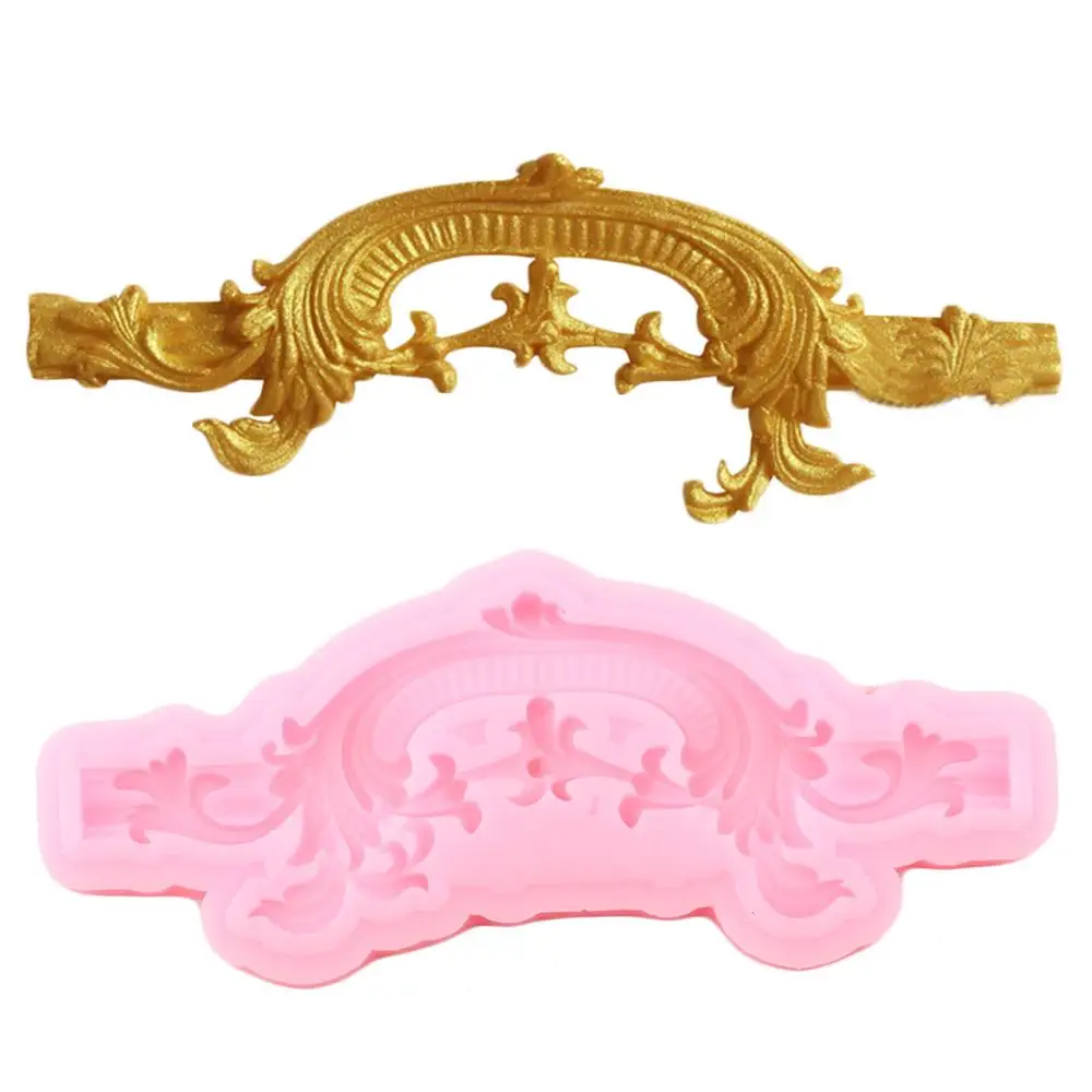 Sugarcraft цветок торт границы силиконовые формы DIY рельеф листья инструменты для