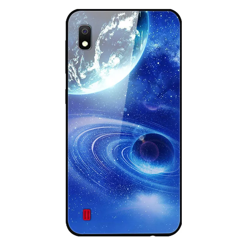 41 Для samsung A10 чехол закаленное стекло твердая задняя крышка для samsung Galaxy A10 A 10 A10S A 10S чехлы для телефонов силикон бампер Coque - Цвет: 41