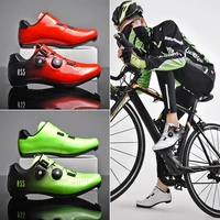 2021 new gradient color bicycle shoes mtb road double buckle anti dropping riding lock shoes outdoor sports shoes size 37 46