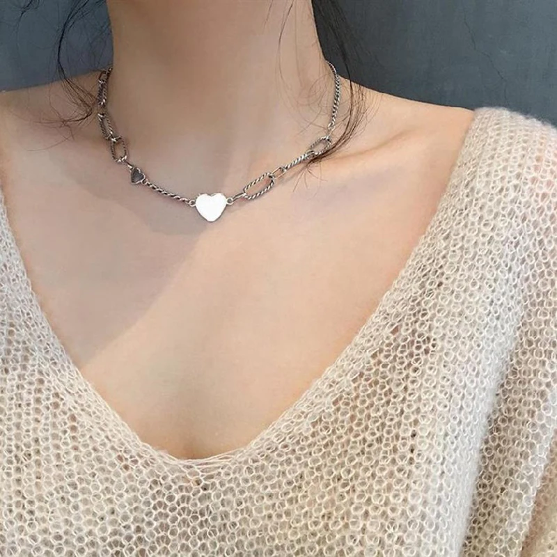 

925 Sterling Silver Pin Love Fishbone Horseshoe Style Adds Charm To Exquisite Pendant Necklace