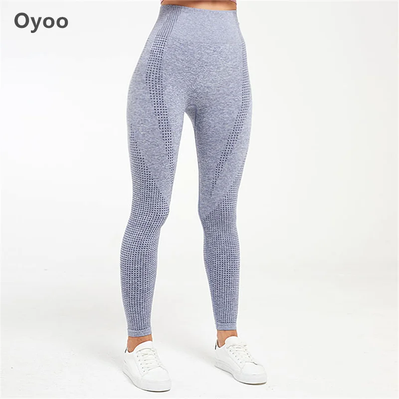 Oyoo плотные эластичные бесшовные леггинсы для спортзала женщин розовые