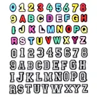 36-72 шт.; Оптовая продажа; Детское нижнее белье номер порошок эпоксидной смолы с рисунком крокодил украшения Дети вечерние подарки буквы обувь Подвески Алфавит браслет аксессуары