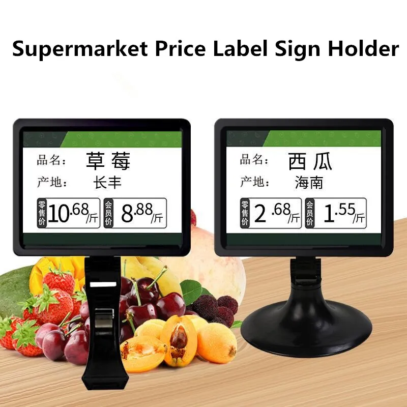 

Supermarket Shelf Merchandise Food Fruit Price Label Tag Note Display Adjust Table Clips Pop Clip-on Style Sign Holder Stand