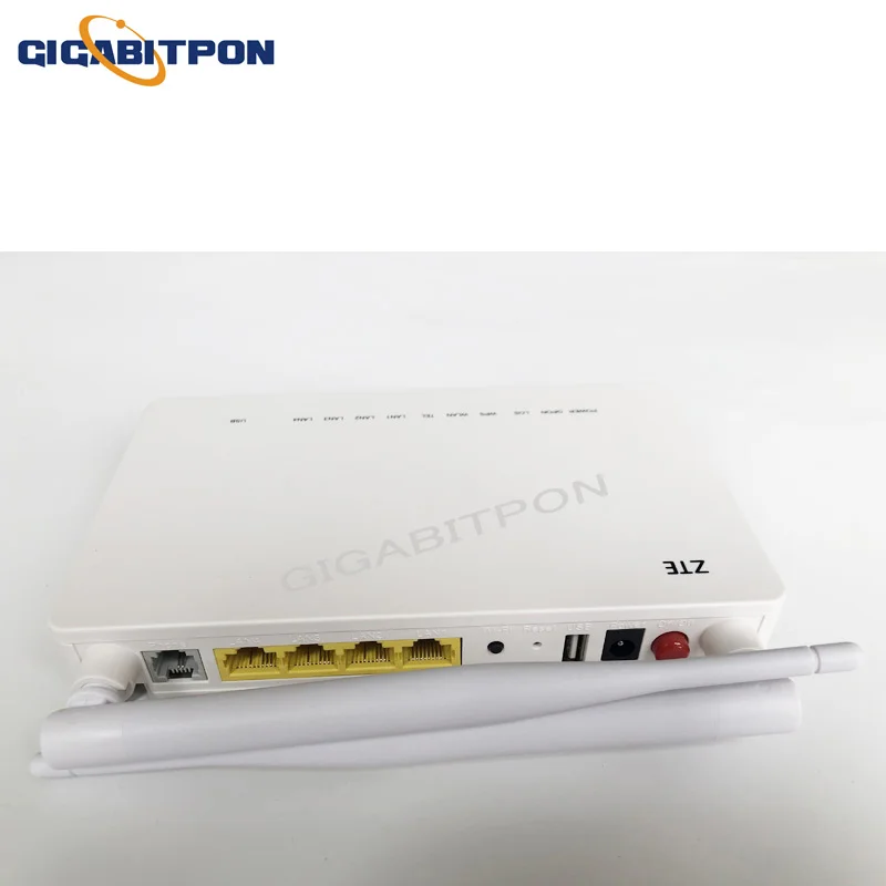 

ZTE F660 V8.0 1GE+3FE+Wifi GPON ONT ONU network modem SC UPC ONT ONU optical fiber belt power and box, free shipping