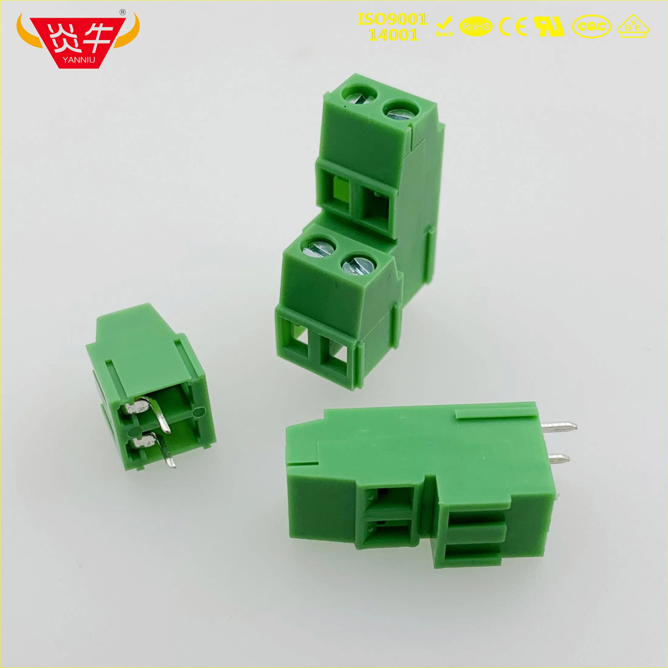 KF128A 5,08 2P 3P PCB Универсальный винтовой клеммный блок DG500A KF128HL 5,08 мм 2PIN 3PIN MKKDS 1,5/2-5,08-1725038 PHOENIX DEGSON