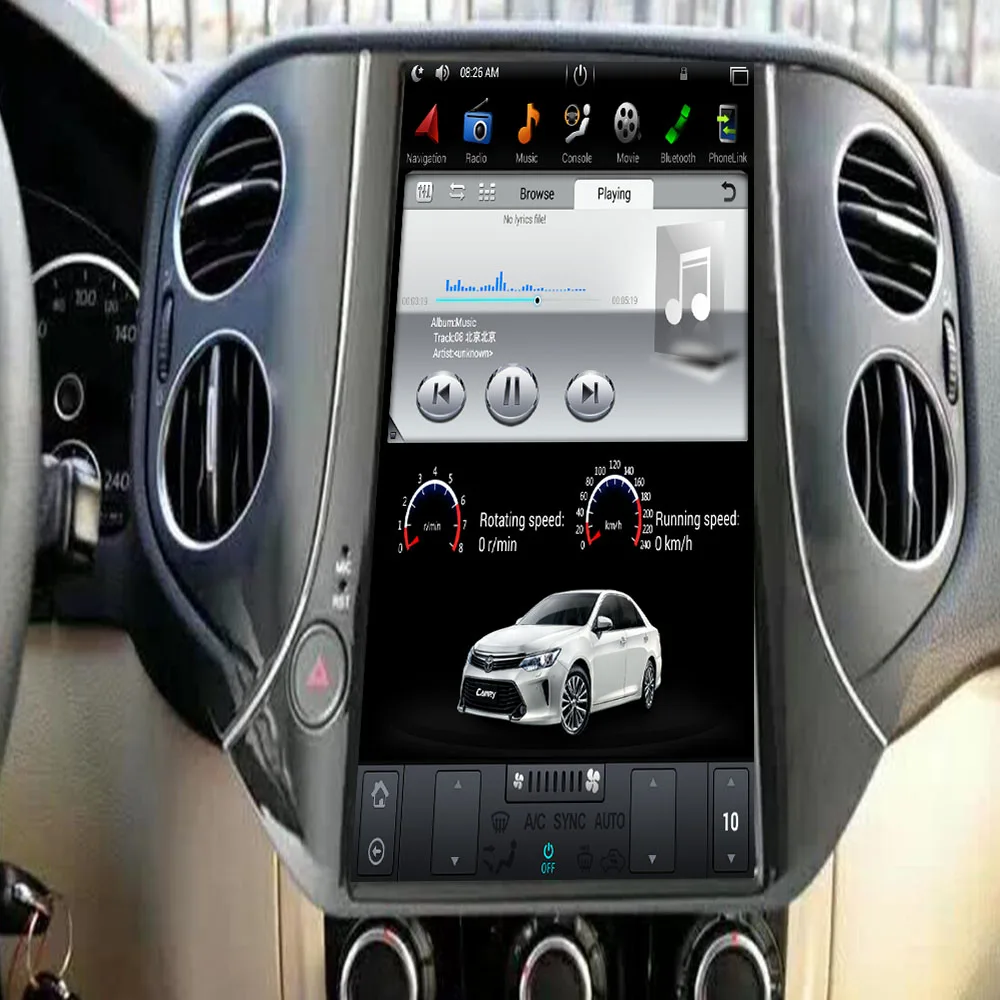 Android Tesla стиль автомобиля без dvd плеера gps навигация для VW Tiguan 2010 2019 радио