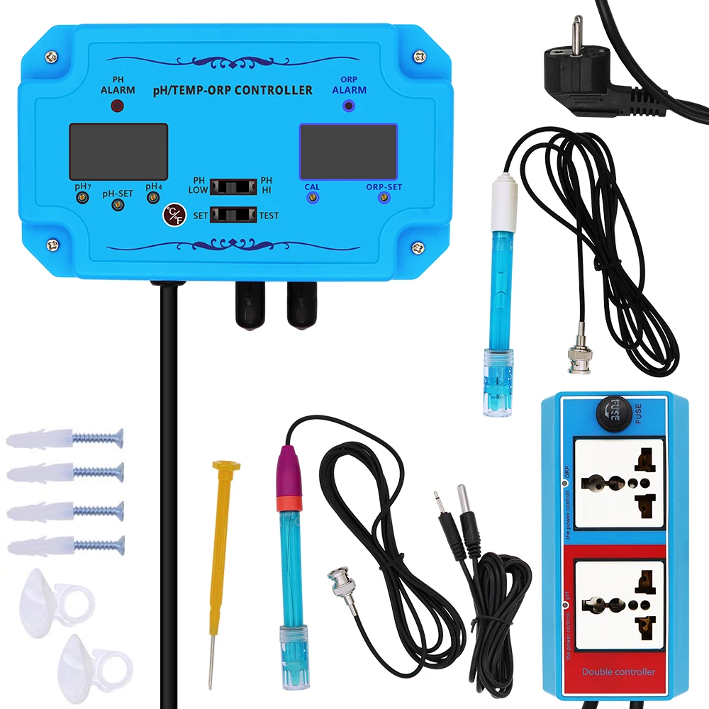 3 в 1 PH ORP контроллер для измерения температуры фотодетектор BNC-типа тестер