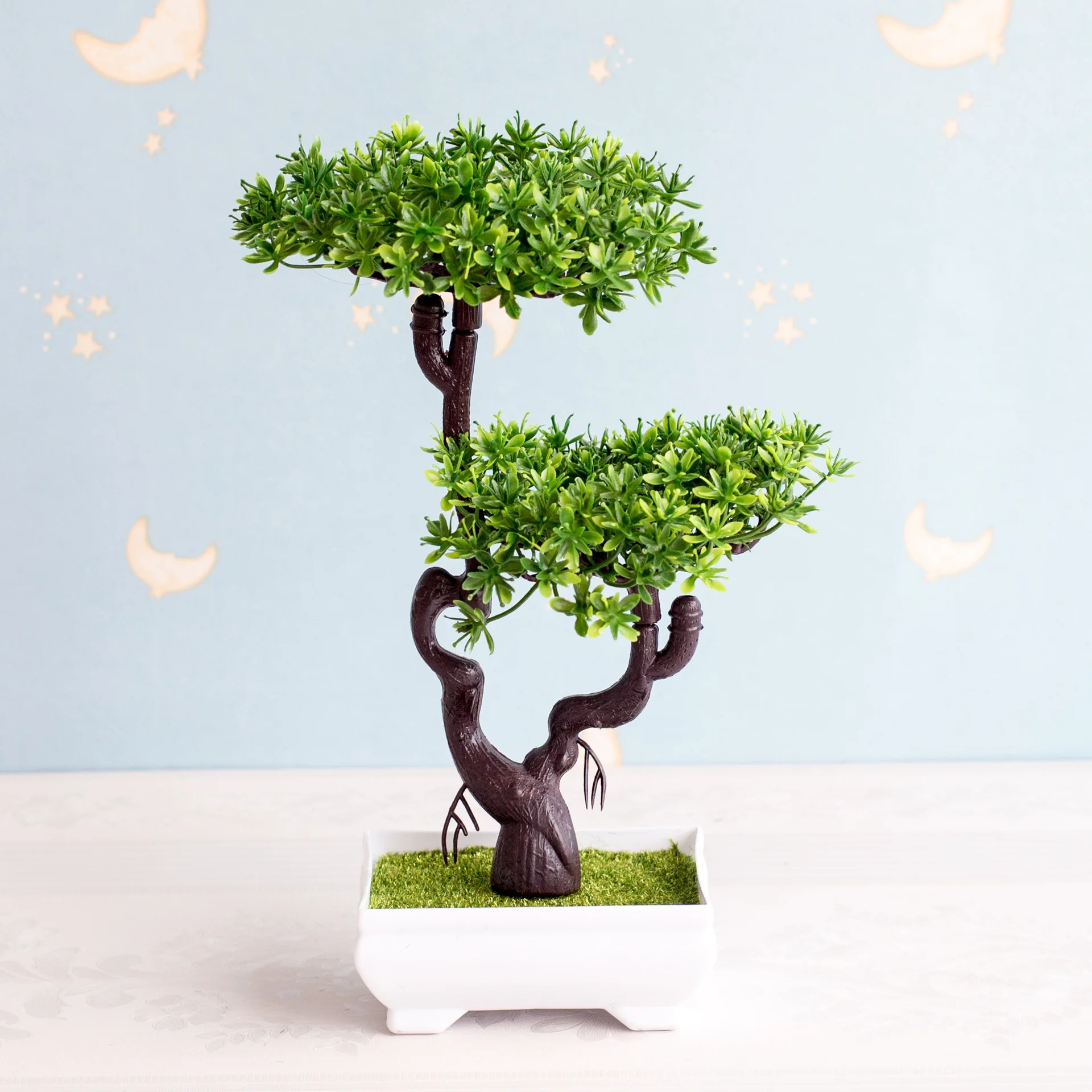 Искусственная маленькая сосна 20x27 см Горшечное украшение Цветочная композиция