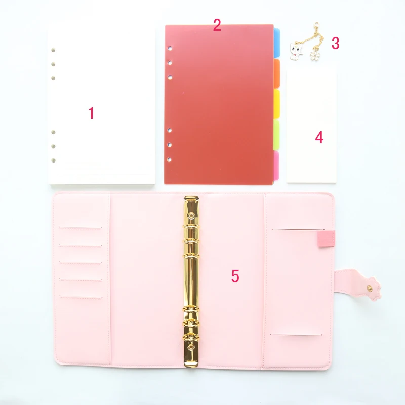 Милые Креативные спиральные блокноты Domikee в форме кота для школы и офиса 6 колец