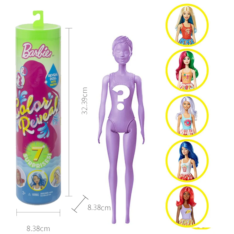 

Original Barbie Color Reveal Doll Princess Boneca Makeup Toys for Children Girls Baby Toys Accessories Barbie Doll Blind Box