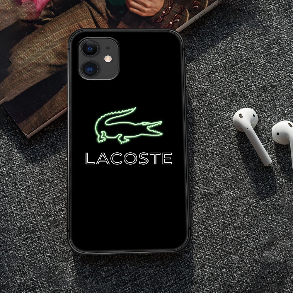 

LACOETE French luxury brand Phone Case Cover Hull For iphone 5 5s se 2020 6 6s 7 8 12 mini plus X XS XR 11 PRO MAX black