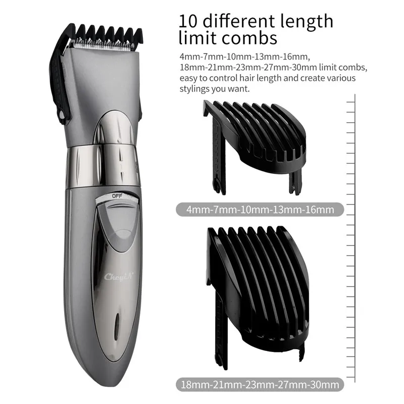 

Rechargeable Waterproof Hair Clipper Beard Electric Hair Trimmer Shaver Body Hair Mustache Shaving Trimmer Haircut 55