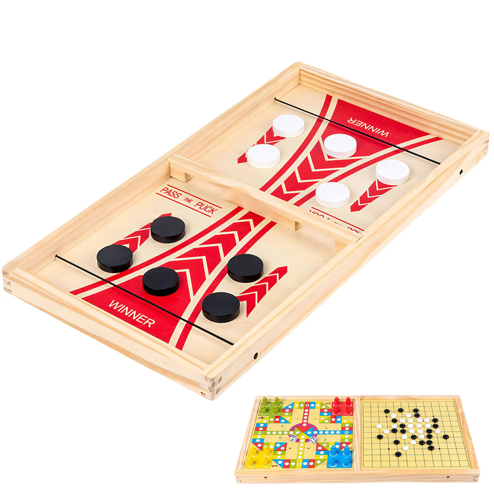 

3 In 1 Wooden Play Chess Parent Child Interaction Gifts Kids Emissive Chess Desktop Backgammon Puzzle Board Game Educational Toy