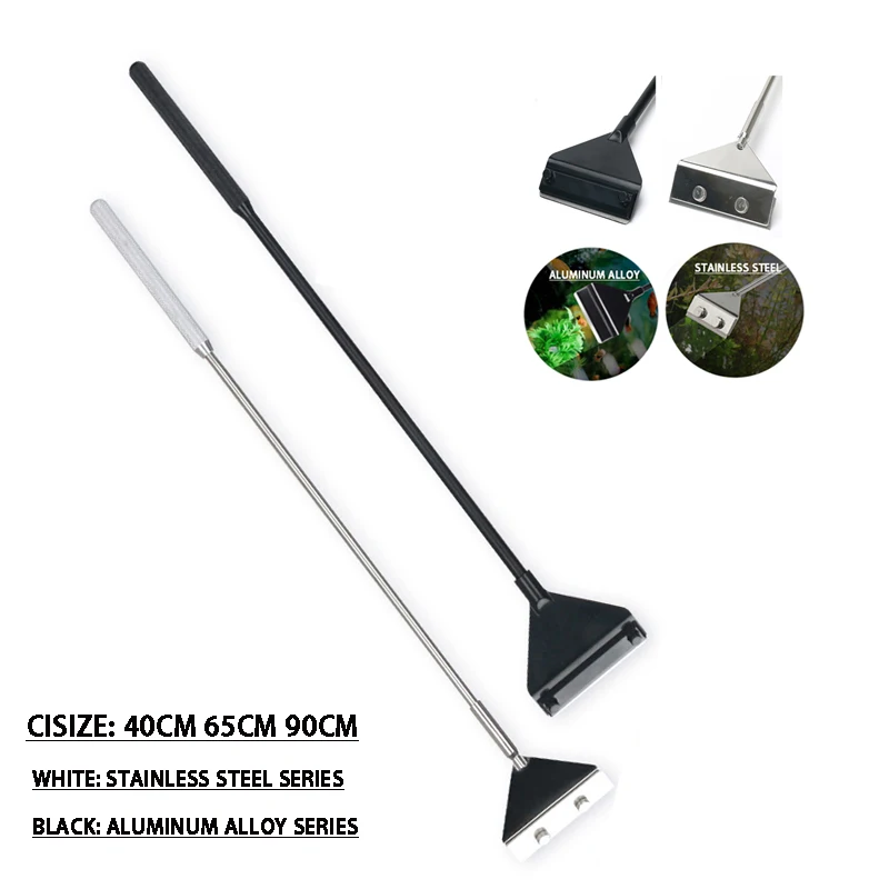 

stainless steel aquarium fish tank algae scraper aquatic water blade live plant grass cleaning multifunctional cleaning tool set