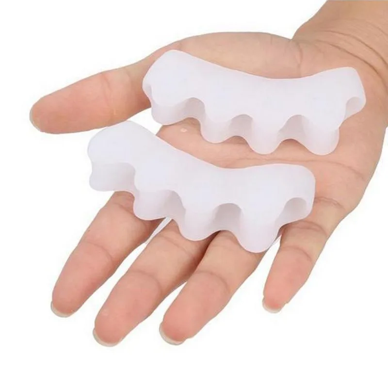 

Toe Straighteners Gel Toe Separators Correctors for Dancers Yogis Athletes Treatment for Bunions Relief Hammer Toe Valgus 2pcs