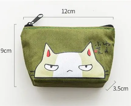 Милый кошелек для монет девочек клатч на молнии сумка ключей мини с мультяшным