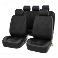 9ps pu leather car seat cover artificial leather four seasons universal ccushion many seats car seat protection