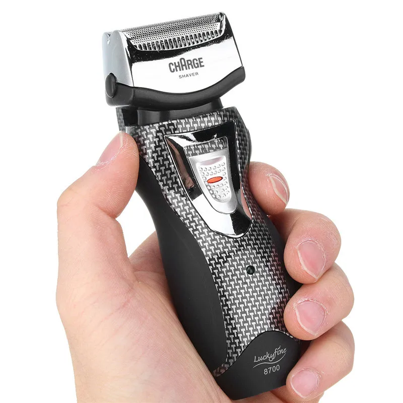 2 в 1 Мужская аккумуляторная электрическая бритва с двойной фольгой триммер для