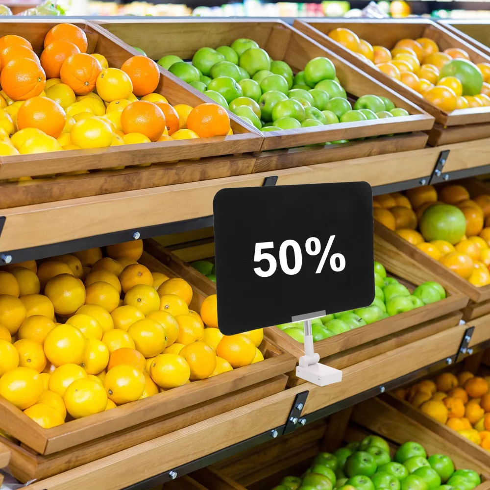 

6Pcs Erasable Boards Supermarket Price Boards Rewritable Price Tags