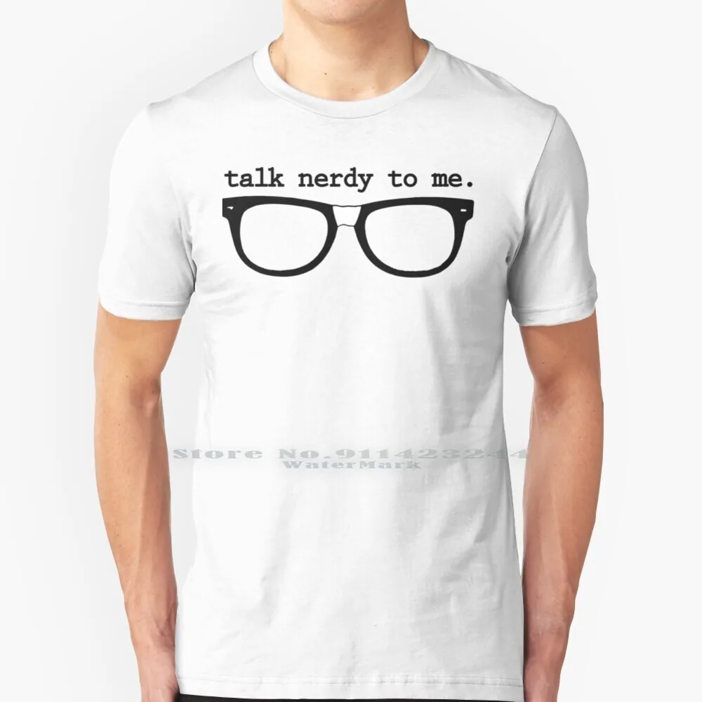 Talk Nerdy To Me футболка из 100% чистого хлопка очки ботаника Необычные игры в гейк