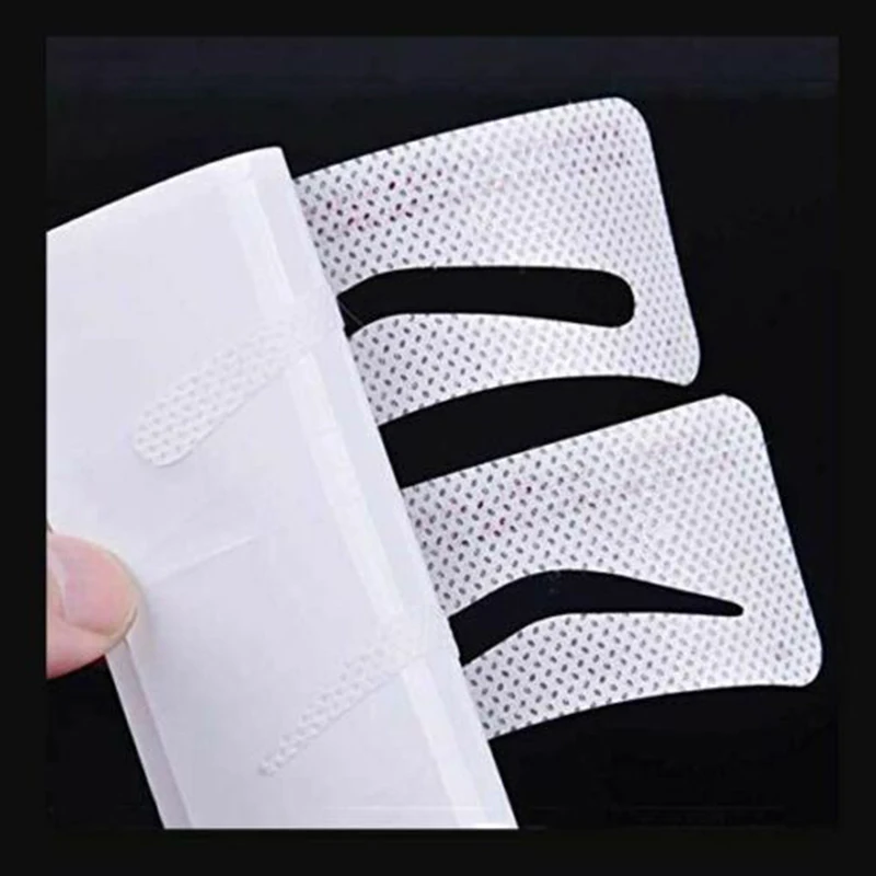 Оптовая продажа 12/24 пар для бровей наклейки-трафарет карточка рисования шаблон