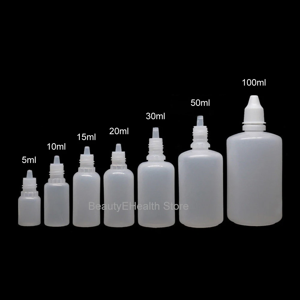 Оптовая продажа 100 шт 30 мл пустые пластиковые сжимаемые бутылки-капельницы