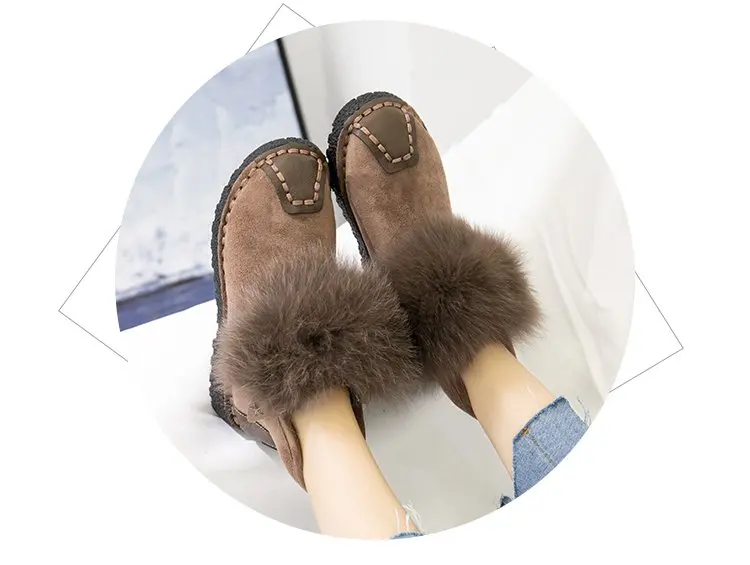 SWYIVY/зимняя обувь; черные ботинки; женская обувь; chaussure Femme; ; женские ботинки; Зимние ботильоны на меху; теплые зимние женские ботинки на плоской подошве