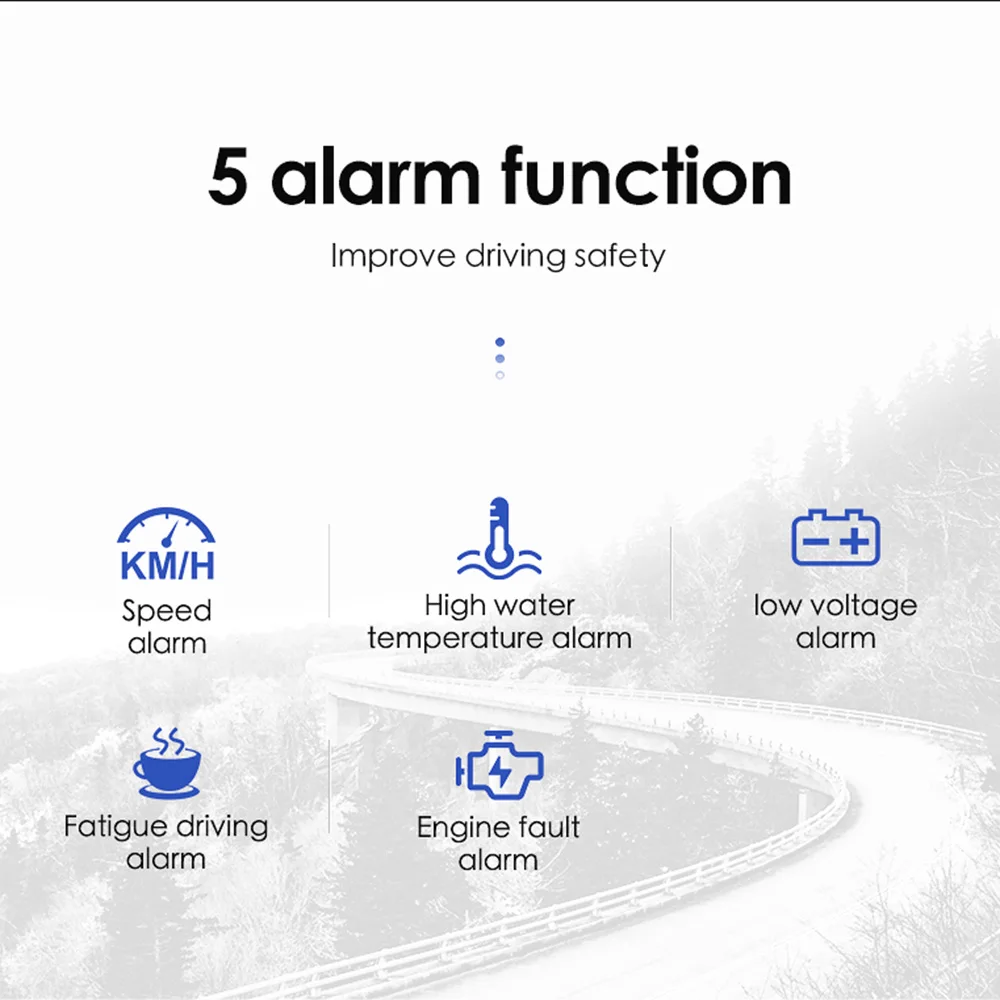 Автомобильный HD L3 HUD Дисплей на лобовом стекле OBD2 цифровой проектор скорости
