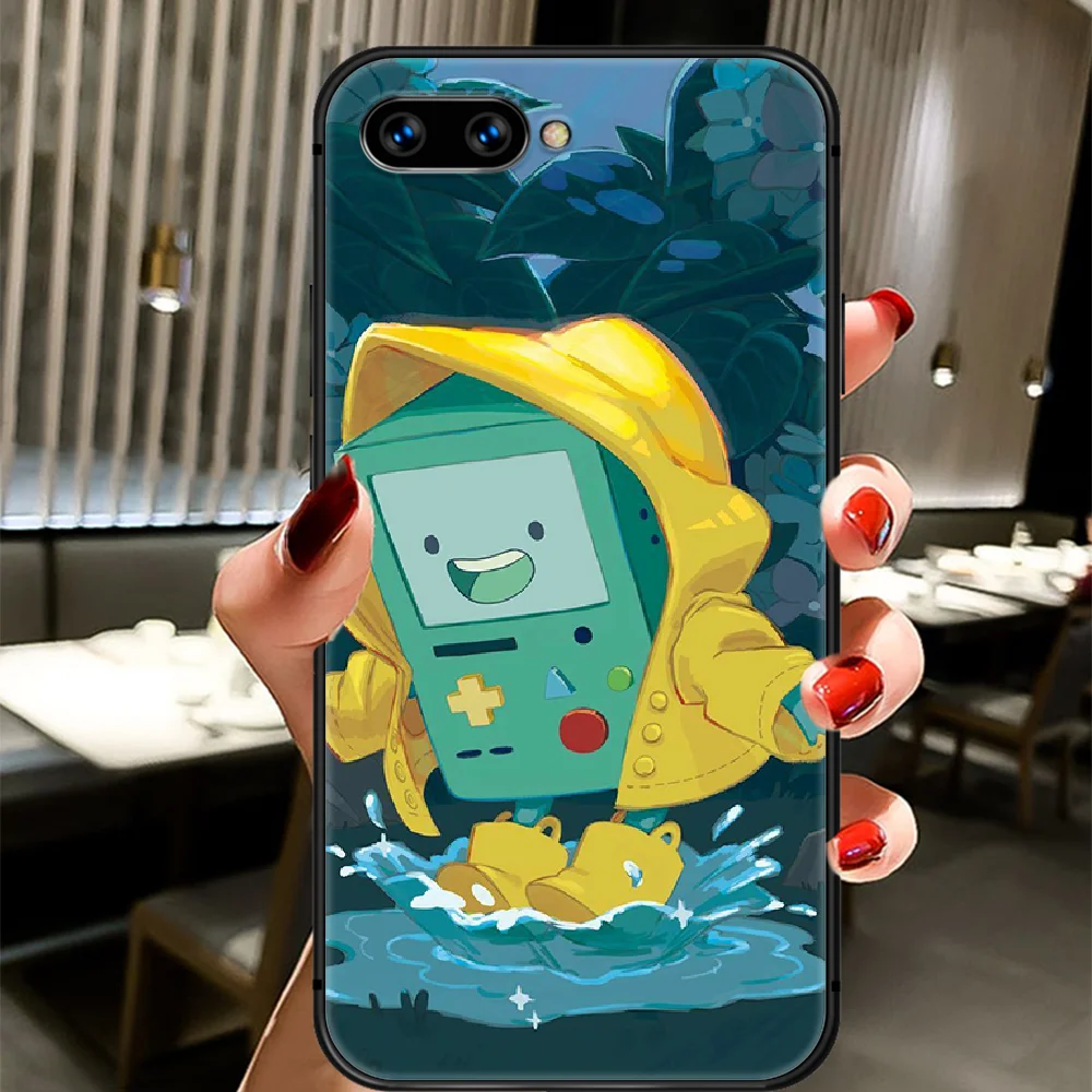 

Cartoon Adventure Time Phone Case Cover Hull For HUAWEI Honor 8 8c 8a 8x 9 9a 9x V10 MATE 10 20 I Lite Pro black Funda Luxury