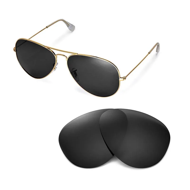 Сменные поляризованные линзы Walleva для очков Ray-Ban Авиатор RB3025 62 мм доставка из США |