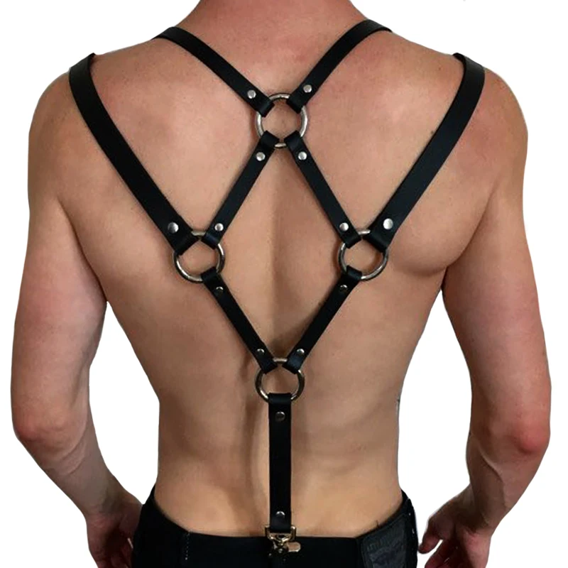 Горячие мужские сексуальные ремни из искусственного материала для бондажа