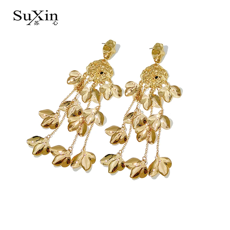 2019 новые модные геометрические длинные серьги гвоздики для женщин свадебные