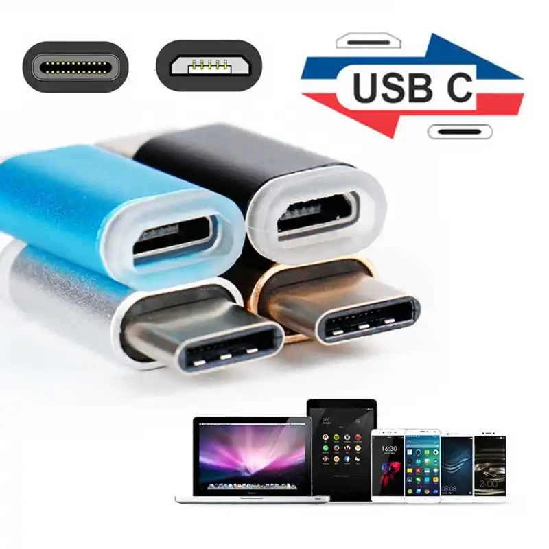 

USB C OTG Adapter Micro USB To Type C Adapter For Macbook Pro Xiaomi Huawei Samsung Micro USB Adapter Type C OTG Converter