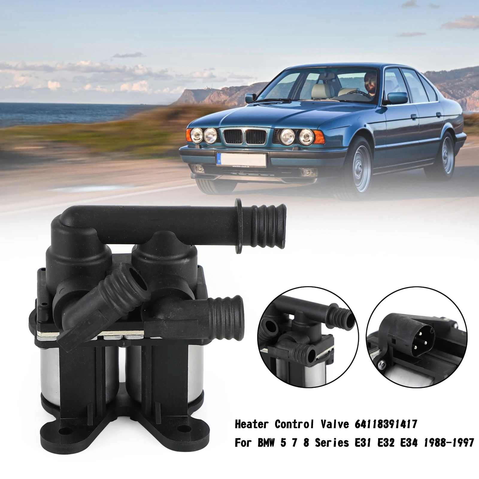 

Artudatech Heater Control Valve 64118391417 For BMW 5 7 8 Series E31 E32 E34 1988-1997 Car Accessories