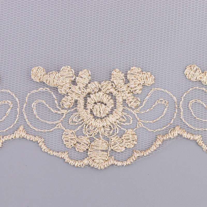 5 ярдов/партия кружевная ткань с вышивкой