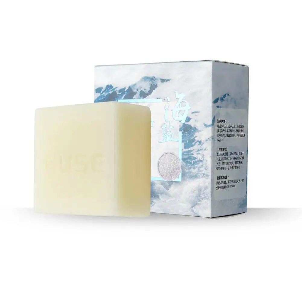 

Sea Salt Mite Soap To Mite Acne Deep Cleansing Lotion Natural Ingredients Moisturizing Goat Milk Soap Care Soap