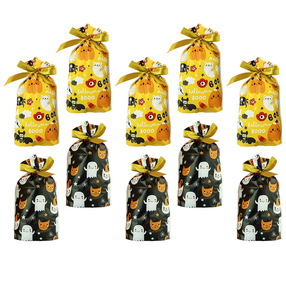 

1 Set of Handheld Candy Bags Colorful Ghost Festival Dress Props