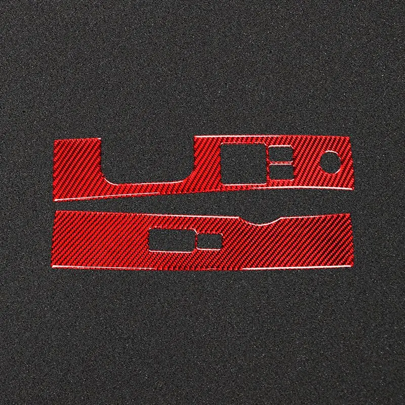 

for Nissan 350Z 2006-2009 Carbon Fiber Stickers Door Control Panel Window Lift Switch Button Frame Trim Frame