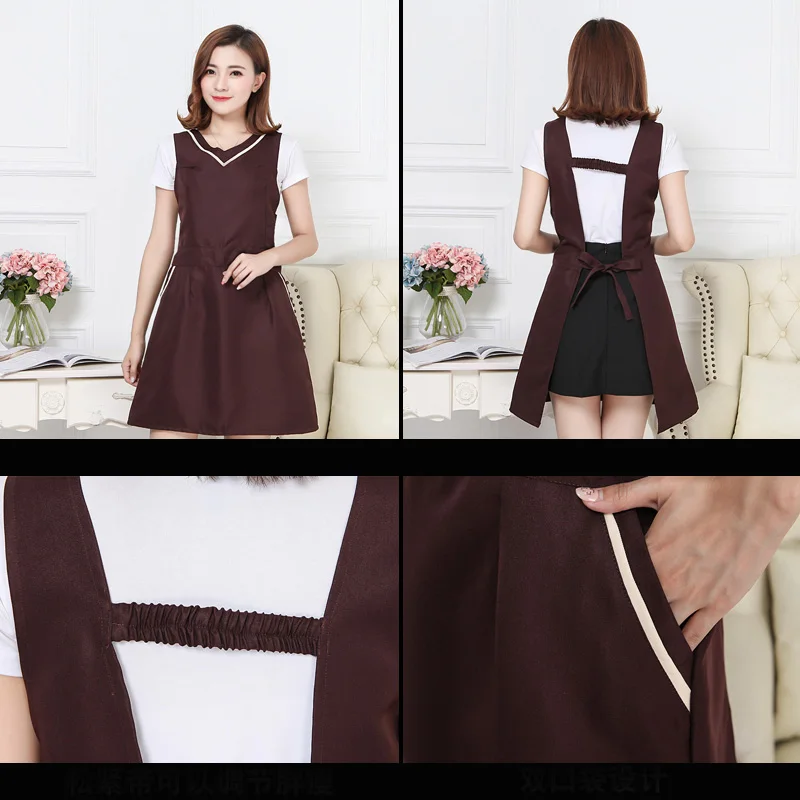 Кофе магазин цветок красоты ногтей рабочий фартук официанта платье бытовой