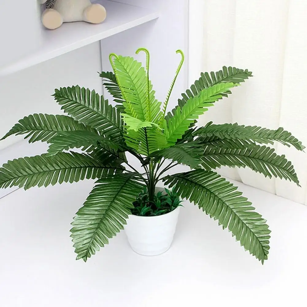 

1Pc Artificial Foliage Plant Green Fern Office Home Garden Wedding Decoration